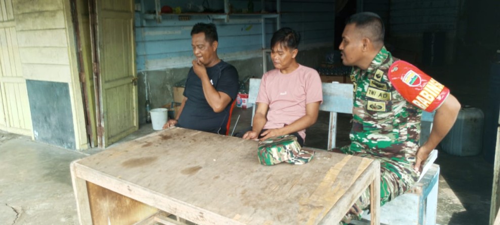 Babinsa Koramil 06/Merbau Dorong Suasana Aman dan Kondusif di Wilayah
