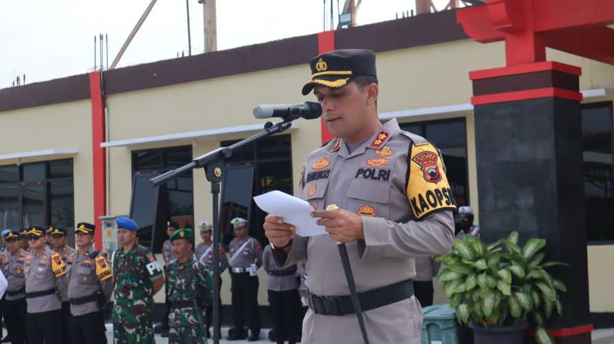Apel Gelar Pasukan Operasi Keselamatan Lalu Lintas Candi Tahun 2023 Polres Blora
