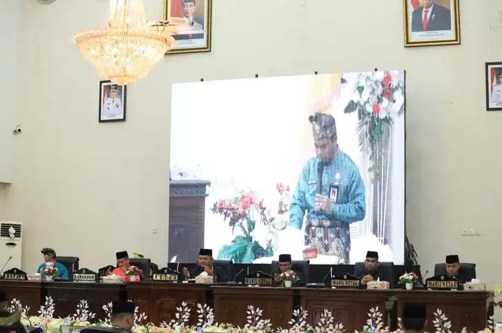 DPRD Gelar Sidang Paripurna Dan Peringati HUT Rohul Ke 23