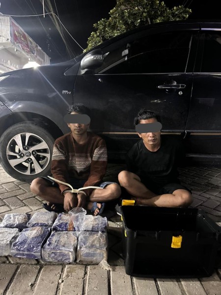 Berbekal Informasi, Bea Cukai Dumai dan Tim Gabungan Berhasil Gagalkan 8.000 Gram Sabu Dari Dua Orang Pelaku