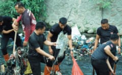 Brimob Sumut Turun ke Sungai, Aksi Nyata Menjaga Kehidupan dan Masa Depan Kota Medan
