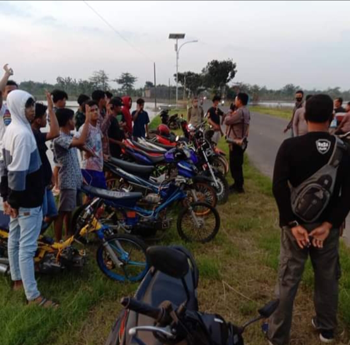 Terlibat Aksi Balap Liar, Polsek Sukolilo Amankan 11 Unit Sepeda Motor 