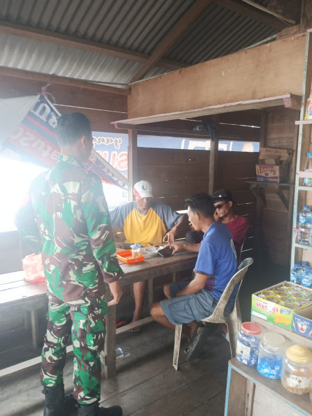 Babinsa Koramil 06/Merbau Dorong Warga Lestarikan Nilai Pancasila