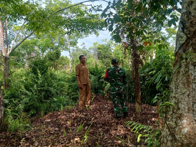 Sinergi Babinsa dan Warga Wujudkan Desa Bebas Karhutla