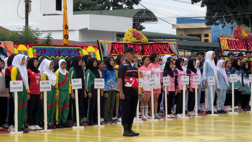Semarak HUT ke-80 Korps Brimob Polri, 24 Tim Pelajar Se-Pematangsiantar dan Simalungun Adu Taktik di Turnamen Bola Voli