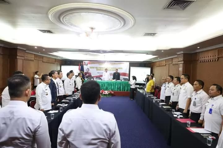 Kanwil Kemenkumham Riau Menggelar Rapat Koordinasi Siap Amankan Pemilu 2024
