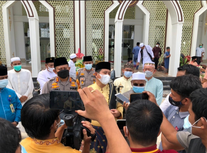 Di Dampingi Plh Bupati, Kapolres AKBP Taufiq Lukman Nurhidayat, Sampaikan Pesan Strategis Pencegahan Covid19