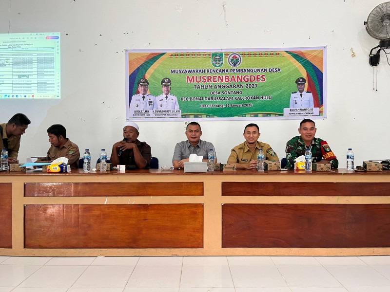 Forum Tahunan Musrembangdes TA 2027 Desa Sontang Berjalan Lancar