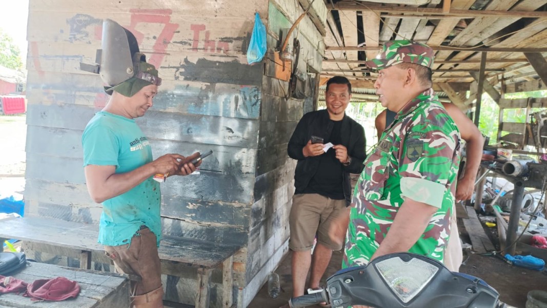 Komsos Babinsa di Kampung Pancasila Disambut Antusias Masyarakat