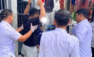 Ciptakan Aman, Tertib, Cegah Barang Terlarang, Lapas Kelas II B Pasir Pangaraian Razia Kamar Hunian