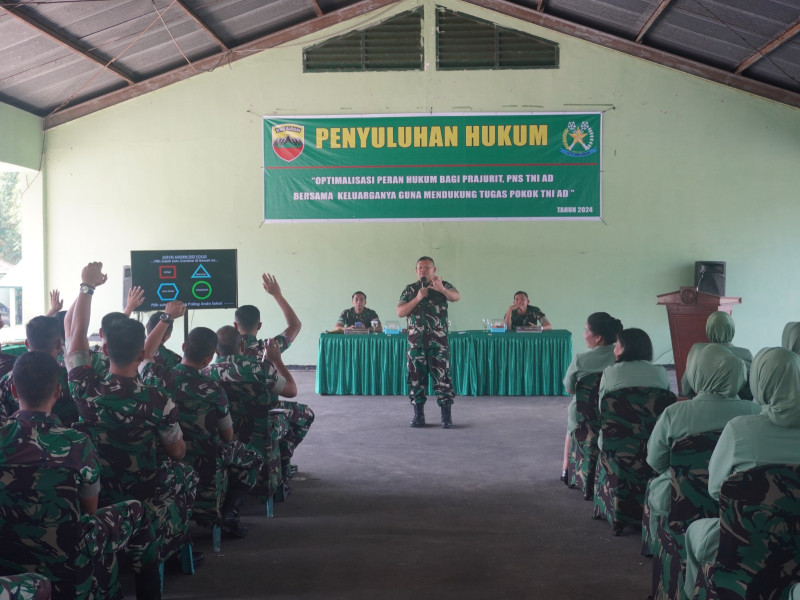 Tingkatkan Kesadaran Hukum, Kodam I/BB Laksanakan Penyuluhan di Dumai