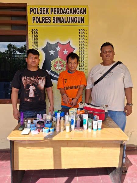 Polsek Perdagangan Ringkus Pelaku Pencurian Toko Kosmetik Senilai Rp 84 Juta, Satu Tersangka Masih Buron
