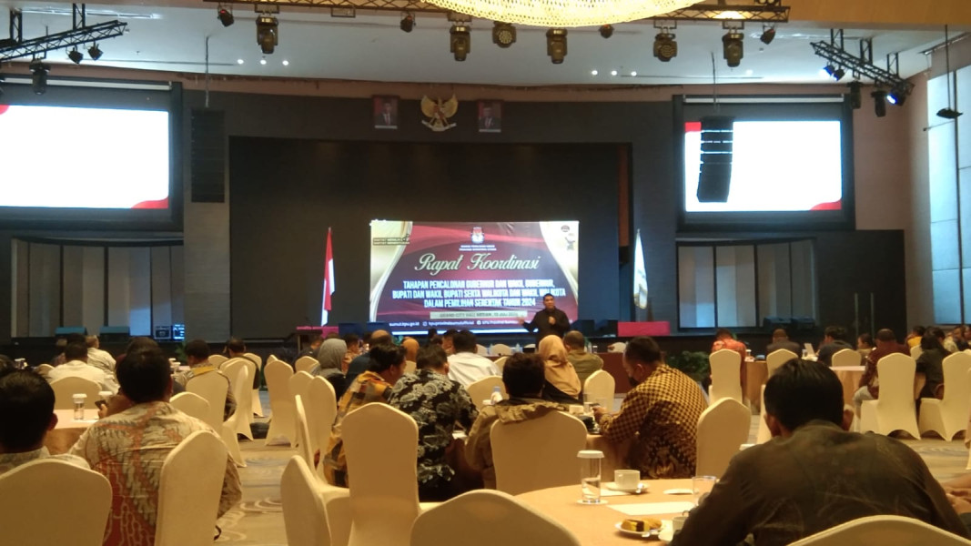 KPU Sumut Rakor Tahapan Pencalonan Gubernur dan Wakil Gubernur, Bupati dan Wakil Bupati Serta Wako dan Wawako Dalam Pilkada Serentak Tahun 2024