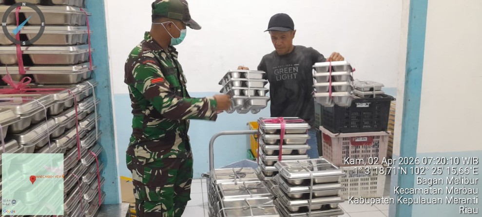 Program Makan Sehat Berjalan Lancar, Babinsa Dukung Peningkatan Gizi Pelajar