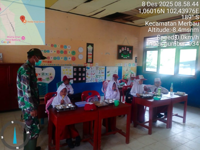 Operasional SPPG Meranti Berjalan Aman dan Lancar Berkat Sinergitas Babinsa dan Pihak Terkait