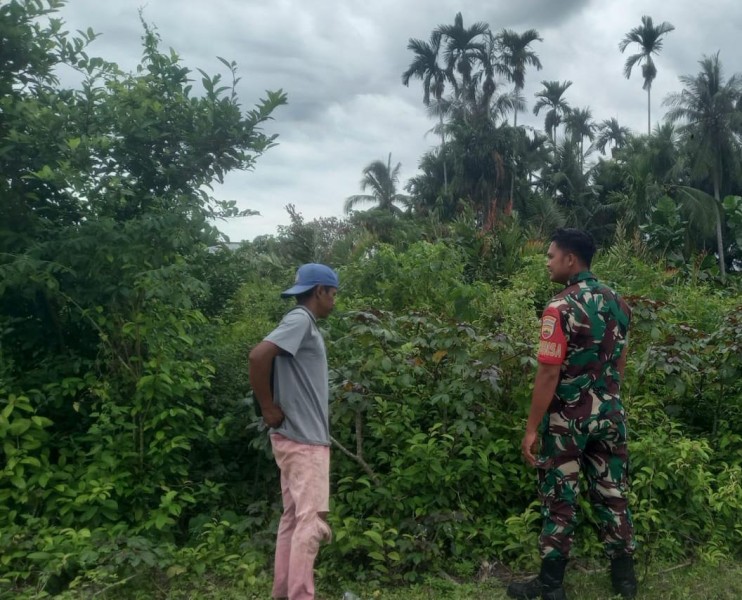 Pratu J Hutagalung Berikan Edukasi Terkait Pencegahan Karhutla