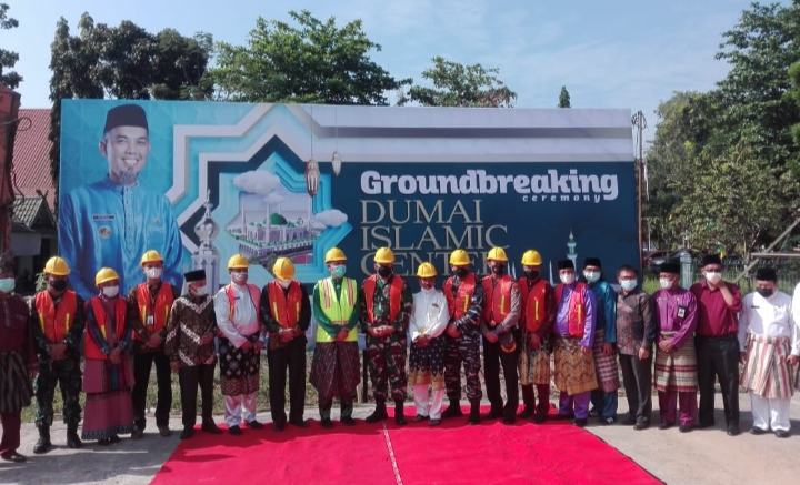 Walikota H Paisal SKM MARS Ground Breaking Dumai Islamic Center