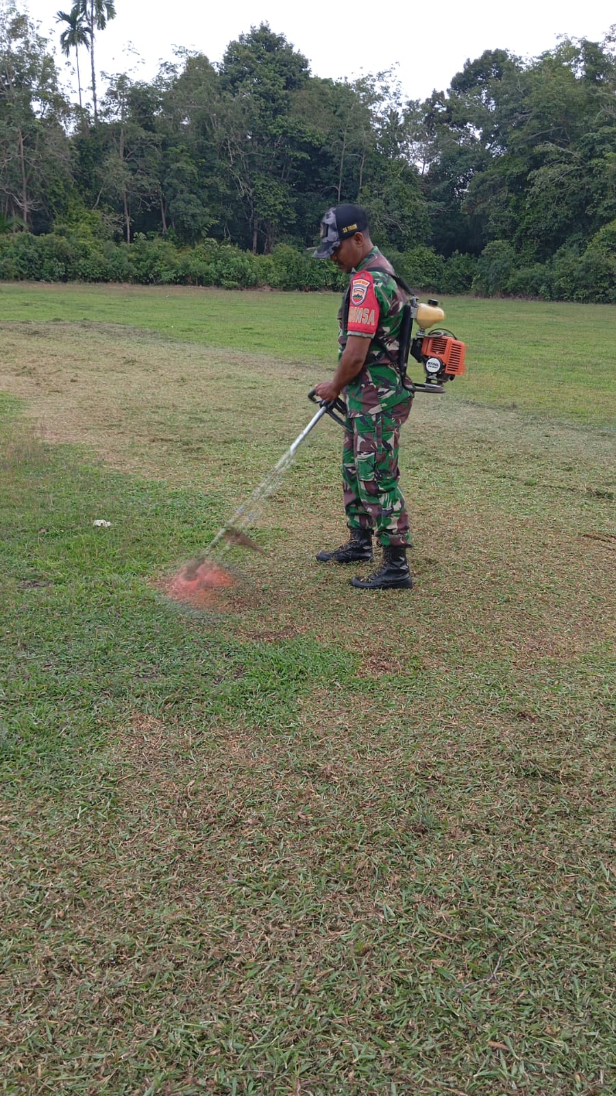 Komsos dan Gotong Royong, Wujud Sinergi TNI dengan Masyarakat Merbau