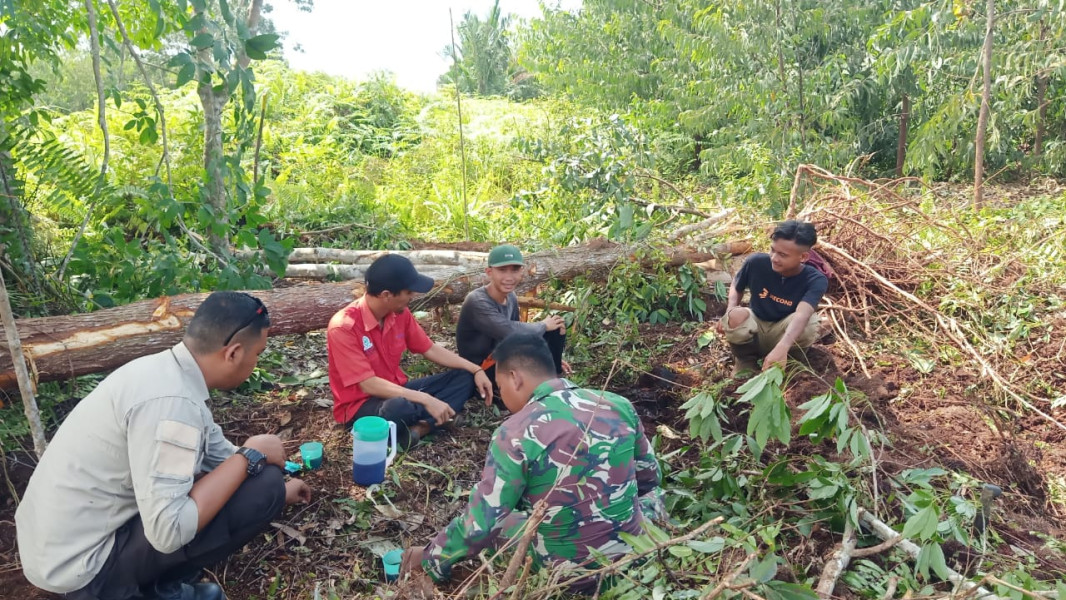 Komunikasi Sosial di Kampung Pancasila, Babinsa Koramil 06/Merbau Perkuat Pemahaman Pancasila