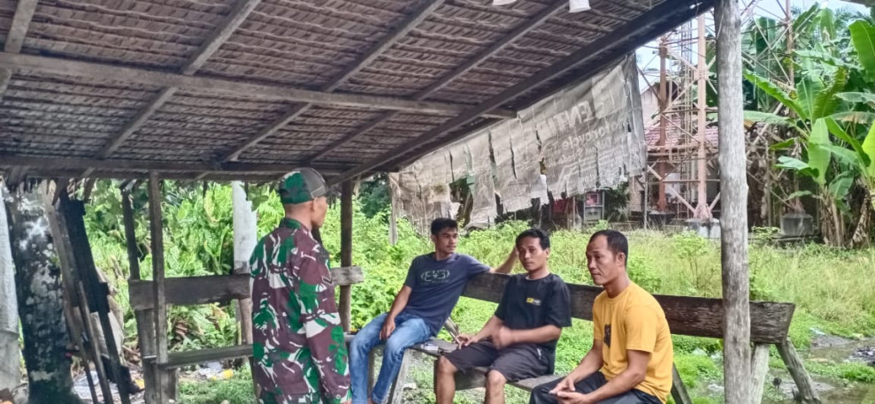 Komsos Babinsa di Teluk Belitung, Wujudkan Harmoni Berlandaskan Pancasila