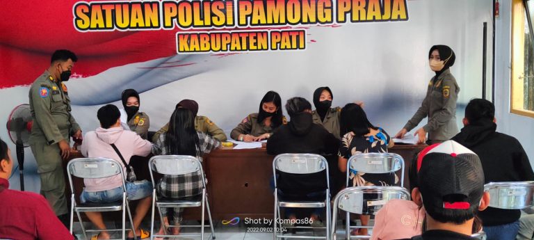 Razia Kos-kosan, 11 Pasangan Muda Mudi Berhasil Diamankan Satpol PP Kabupaten Pati