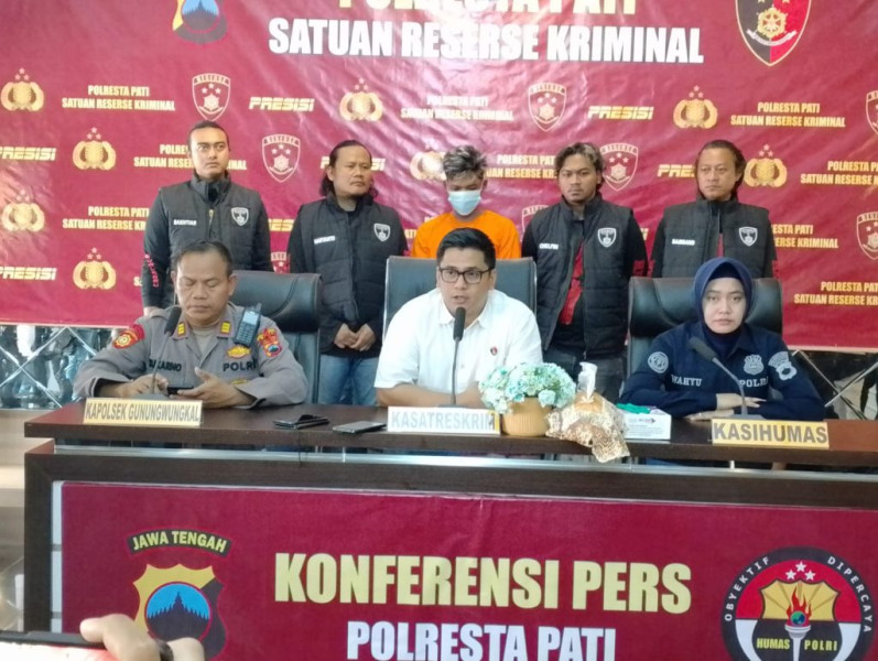 Satreskrim Polresta Pati Berhasil Meringkus Pelaku Penusukan Seorang Perangkat Desa di Pati Jawa Tengah