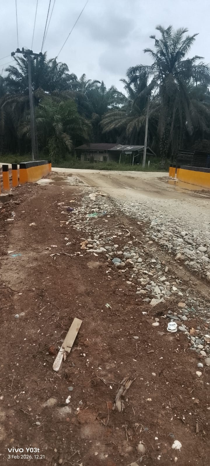 Jembatan Penghubung Sungai Belambam Desa Muara Jaya - Sei Rokan Jaya Selesai Dikerjakan