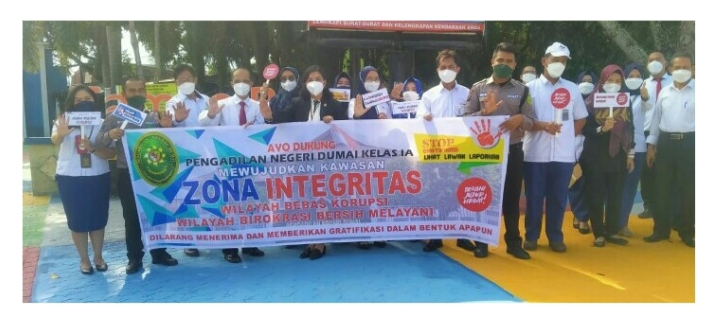 Sosialisasi Zona Integritas, Pengadilan Negeri Dumai Turun Ke Jalan