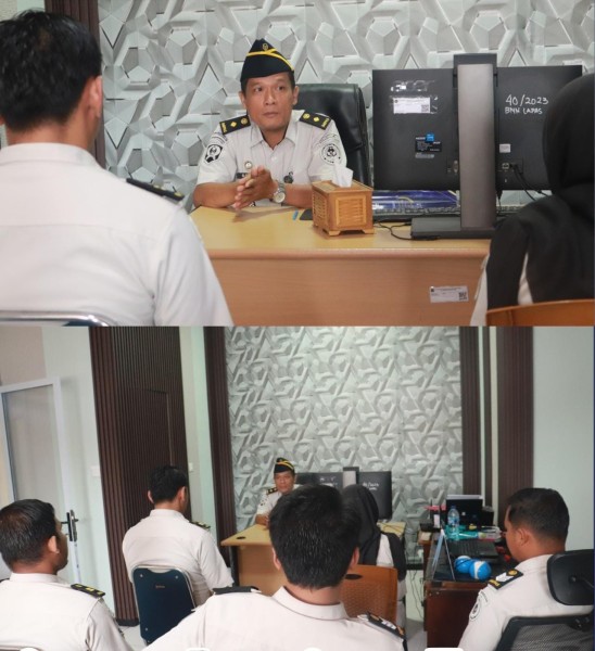 Kasubag TU Bangun Bersinergi Dengan Lapas Kelas IIB Pasir Pengaraian Perkuat Kinerja Internal