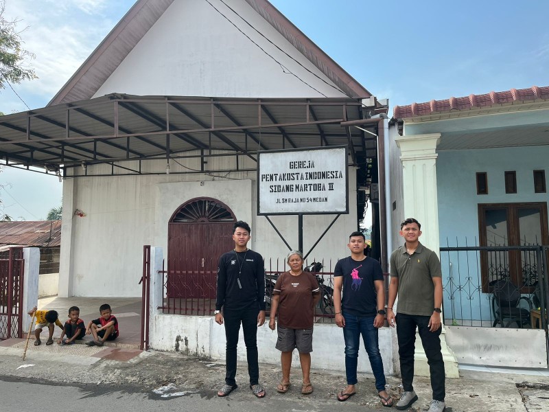 Sambut HUT Bhayangkara ke-79, Dit Intelkam Polda Sumut Gelar Bakti Religi di Gereja