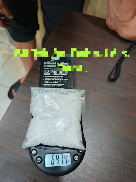 Satresnarkoba Polres Langkat Tangkap Pria Pemilik 64,74 Gram Sabu di Stabat