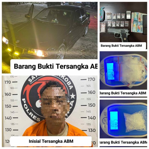 Polres Batu Bara Tangkap Pengedar Narkoba di Tanjung Gading, Sabu 16,4 Gram dan Airsoft Gun Disita