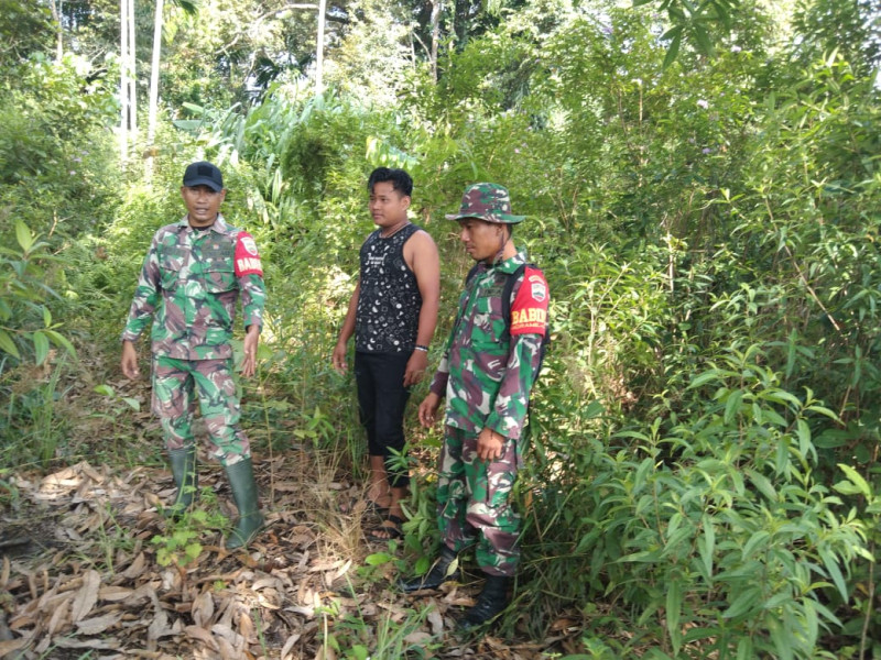 Menjaga Lingkungan Serta Mencegah Karhutla, Babinsa Koramil 06 Merbau Laksanakan Patroli