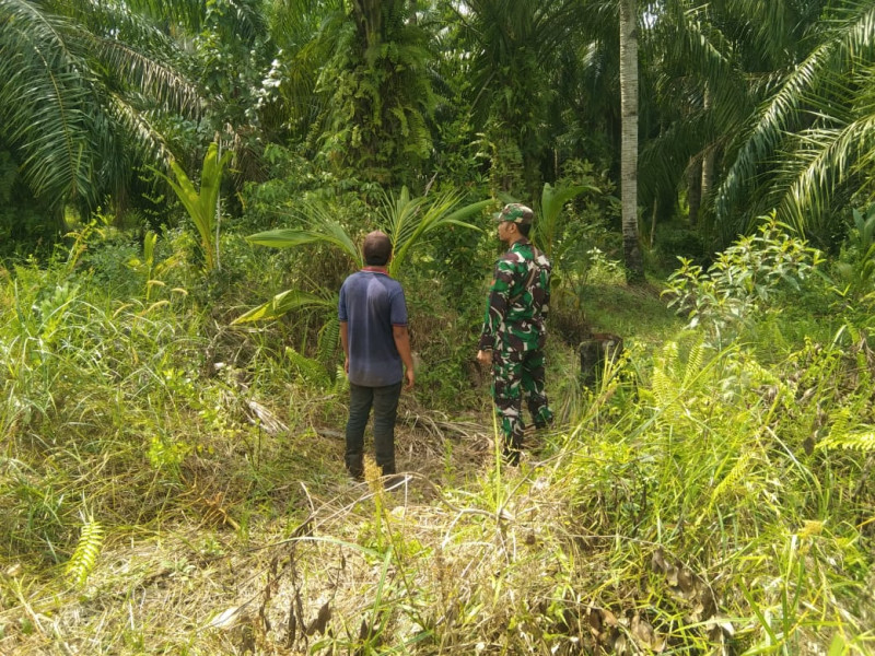 Tingkatkan Kewaspadaan Masyarakat, Koptu Erwan Laksanakan Sosialisasi Pencegahan Karhutla