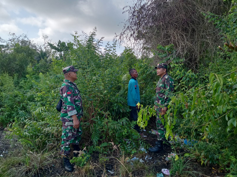 Babinsa Koramil 06/Merbau Berikan Himbauan Untuk Tidak Membakar Lahan