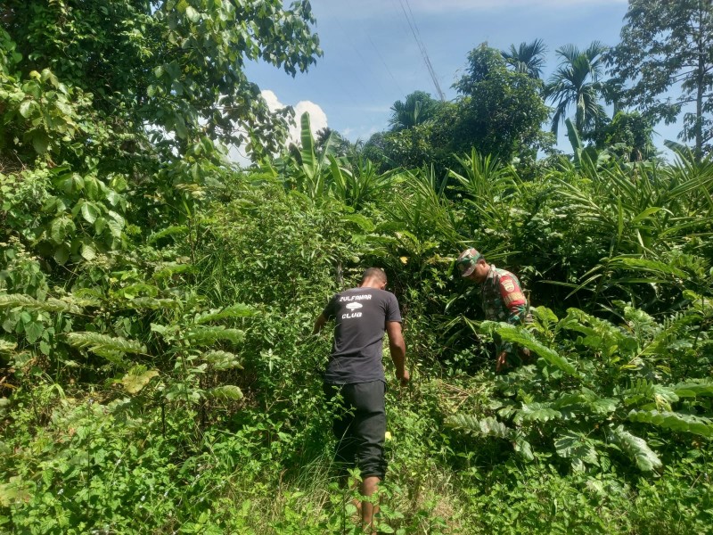 Bangun Kesadaran Kolektif, Pratu Hutagalung Ajak Warga Desa Dedap Bersatu Padu Cegah Karhutla