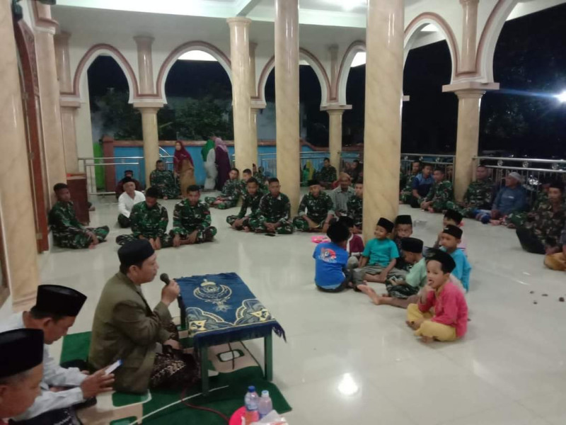 Satgas TMMD Reguler 119 Mengikuti Acara Pengajian Sambut Bulan Ramadhan