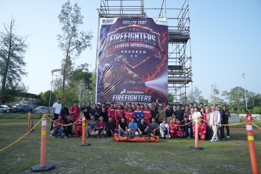 Pertamina Patra Niaga Kilang Dumai Perkuat Kesiapsiagaan Firefighter melalui Agility Test
