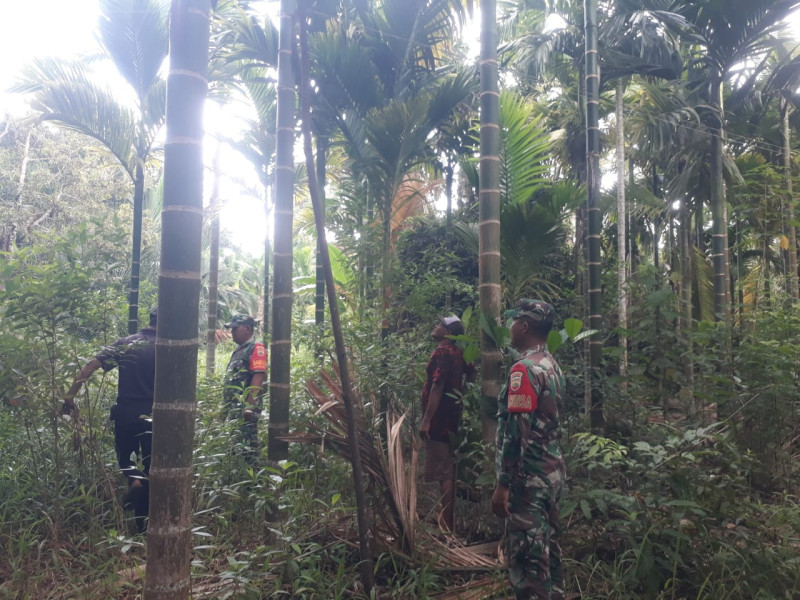 Giat Rutin Babinsa Koramil 06 Merbau Dalam Rangka Menghimbau Masyarakat dan Mencegah Karhutla