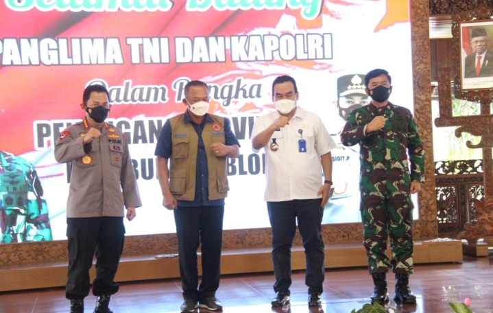 Panglima Dan Kapolri Ingatkan Forkompimda Blora Waspadai Lonjakan Kasus Covid-19