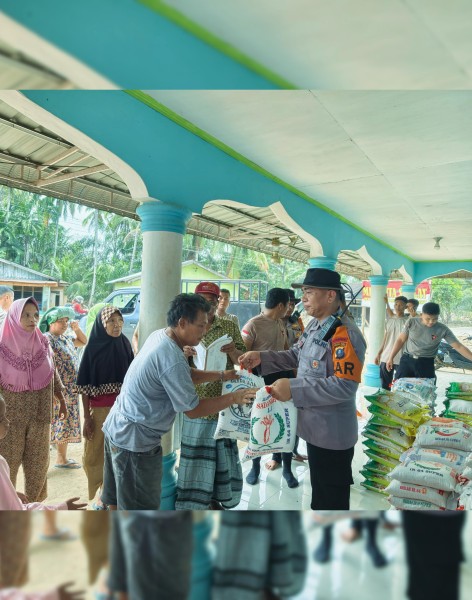 Brimob Batalyon C Menyatu dengan Warga, Bangun Huntara dan Salurkan Ratusan Sak Beras