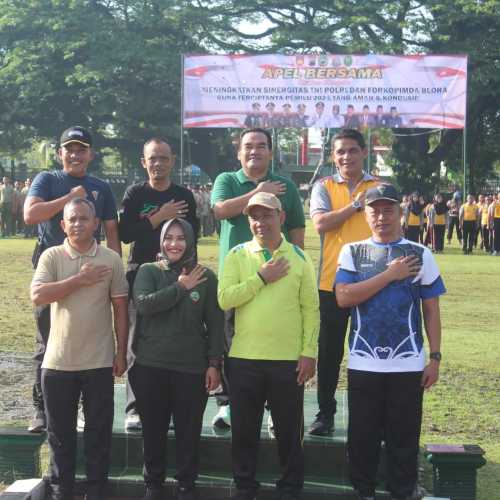 Jalin Sinergitas, Prajurit Yonif 410/Alugoro Olahraga Bersama