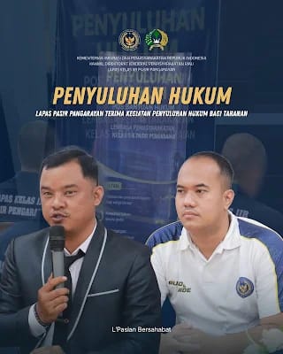 Lapas Pasir Pangaraian Gandeng Posbakum, Beri Penyuluhan Hukum Gratis Bagi Tahanan