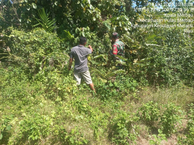 Pratu J. Hutagalung Ingatkan Warga, Jangan Buang Puntung Rokok di Hutan!