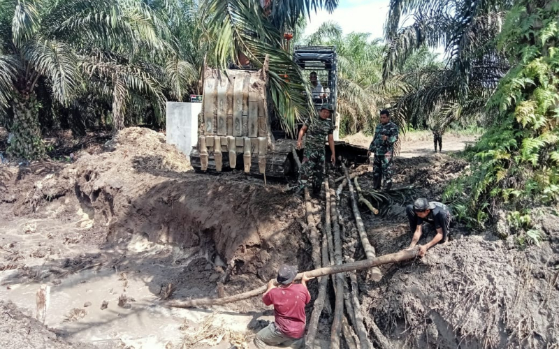 Pemasangan Box Culvert Bersama TMMD ke 124 Kodim 0320/ Dumai di Kelurahan Bukit Kayu Kapur Kini Dapat Dirasakan Manfaatnya