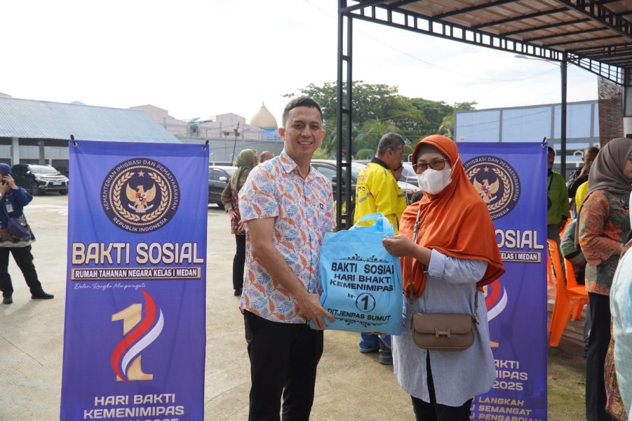 Rutan Kelas I Medan Tebar Manfaat di IMIPAS PEDULI 2025 : Kesehatan, Donor Darah Hingga Bansos