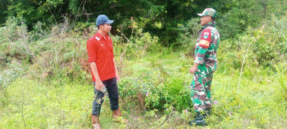 Patroli Karhutla di Mekar Sari, Babinsa Pastikan Wilayah Aman