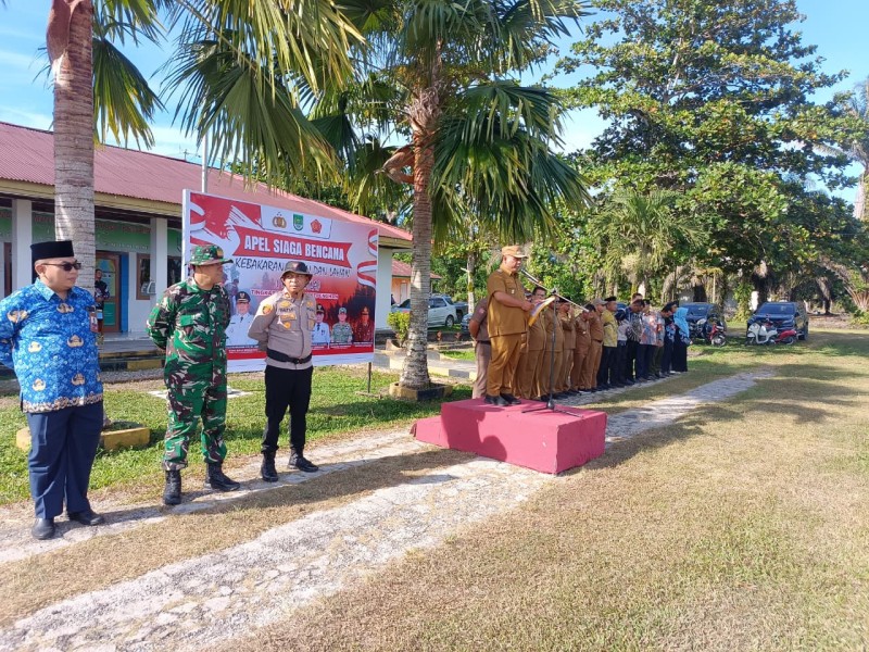 Apel Siaga Karhutla di Kepenuhan, Polsek dan Forkopimcam Perkuat Koordinasi Pencegahan