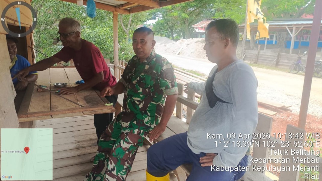 Perkuat Silaturahmi, Babinsa Suyatno Sambangi Warga Kampung Pancasila