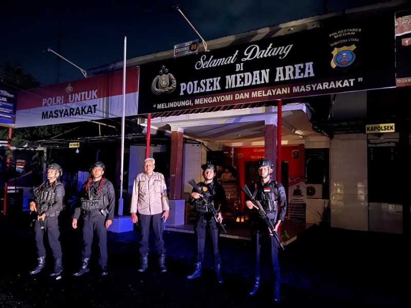 Patroli Malam Polda Sumut Intensifkan Pengamanan Saat Sejumlah Wilayah Medan Alami Pemadaman Listrik